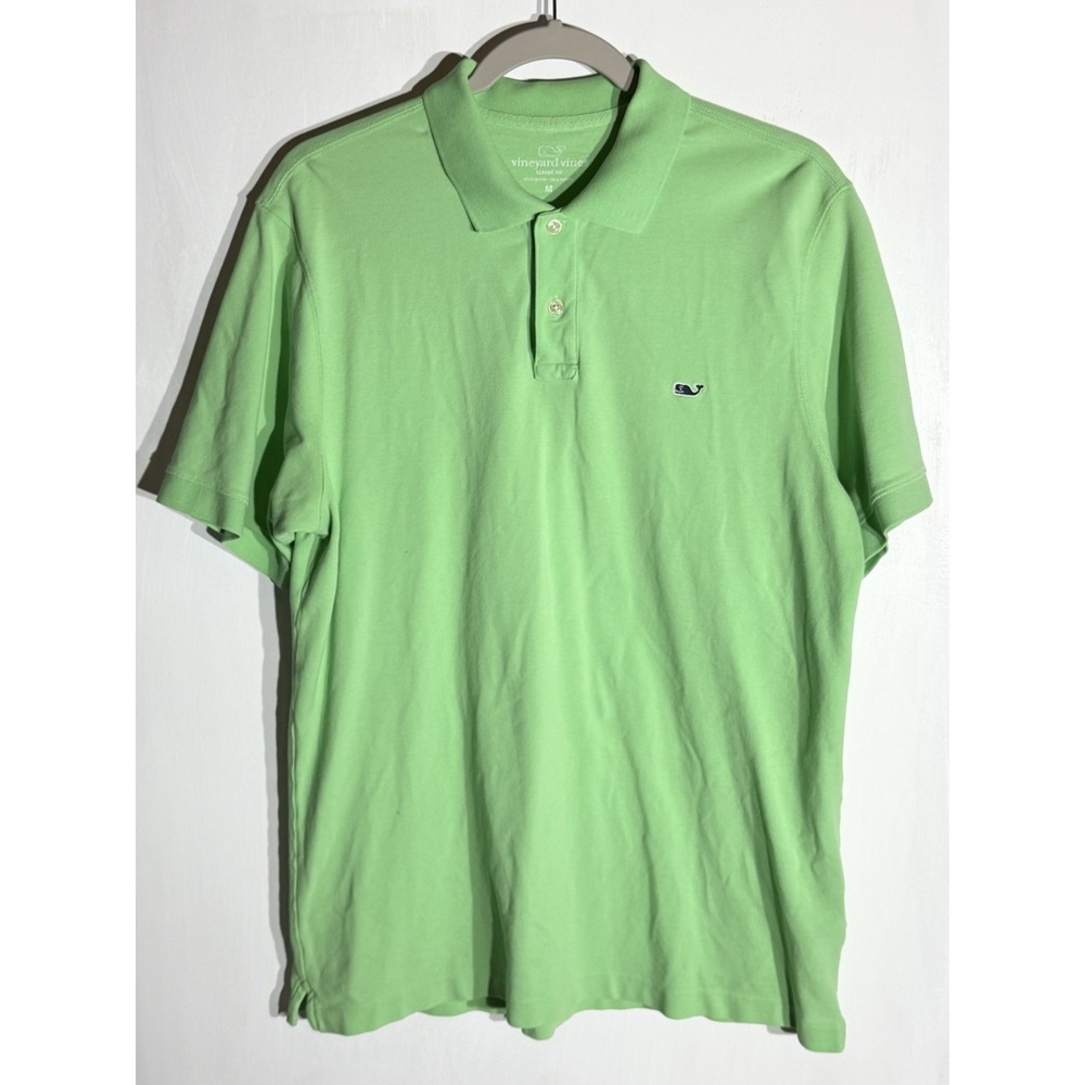Vineyard Vines Men's Classic Fit Polo Shirt Green Medium